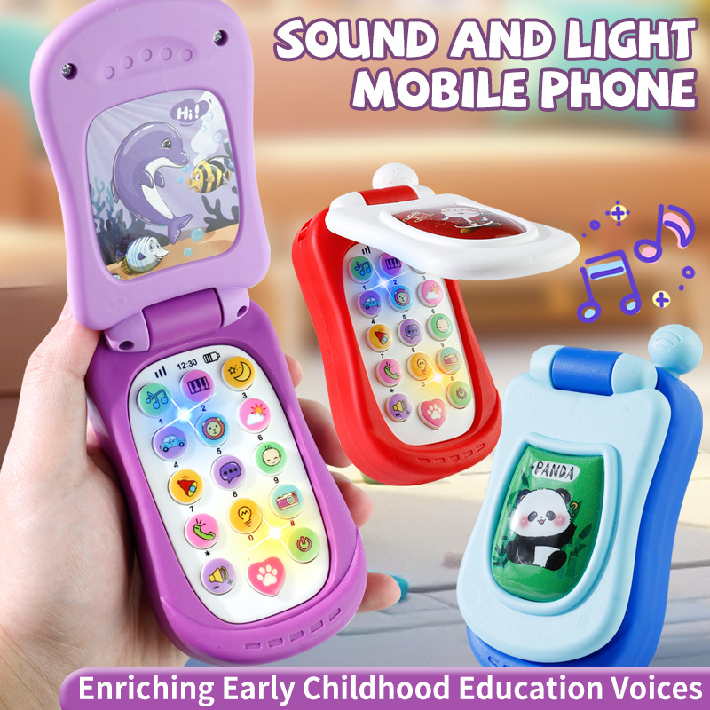 Phone Accessories Baby - Puzzle Edukacyjne Muzyczne Telefon Komórkowy Kreskówkowy