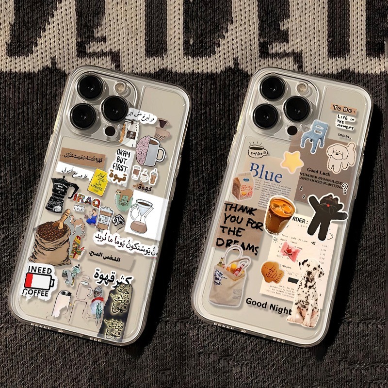 Phone Case Clear - Etui na telefon z motywem kawy