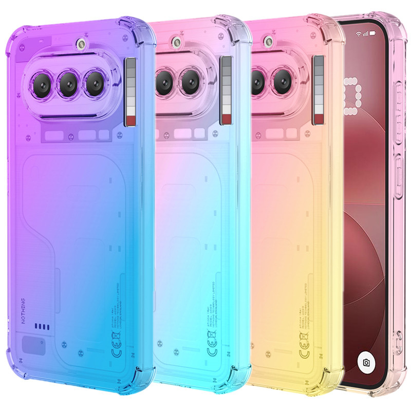 Phone Accessories Nothing - Czterokątna, odporna na wstrząsy, gradientowa obudowa