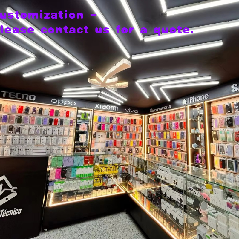 Phone Accessories Design Shop - Projekt wnętrza nowoczesnego sklepu z telefonami